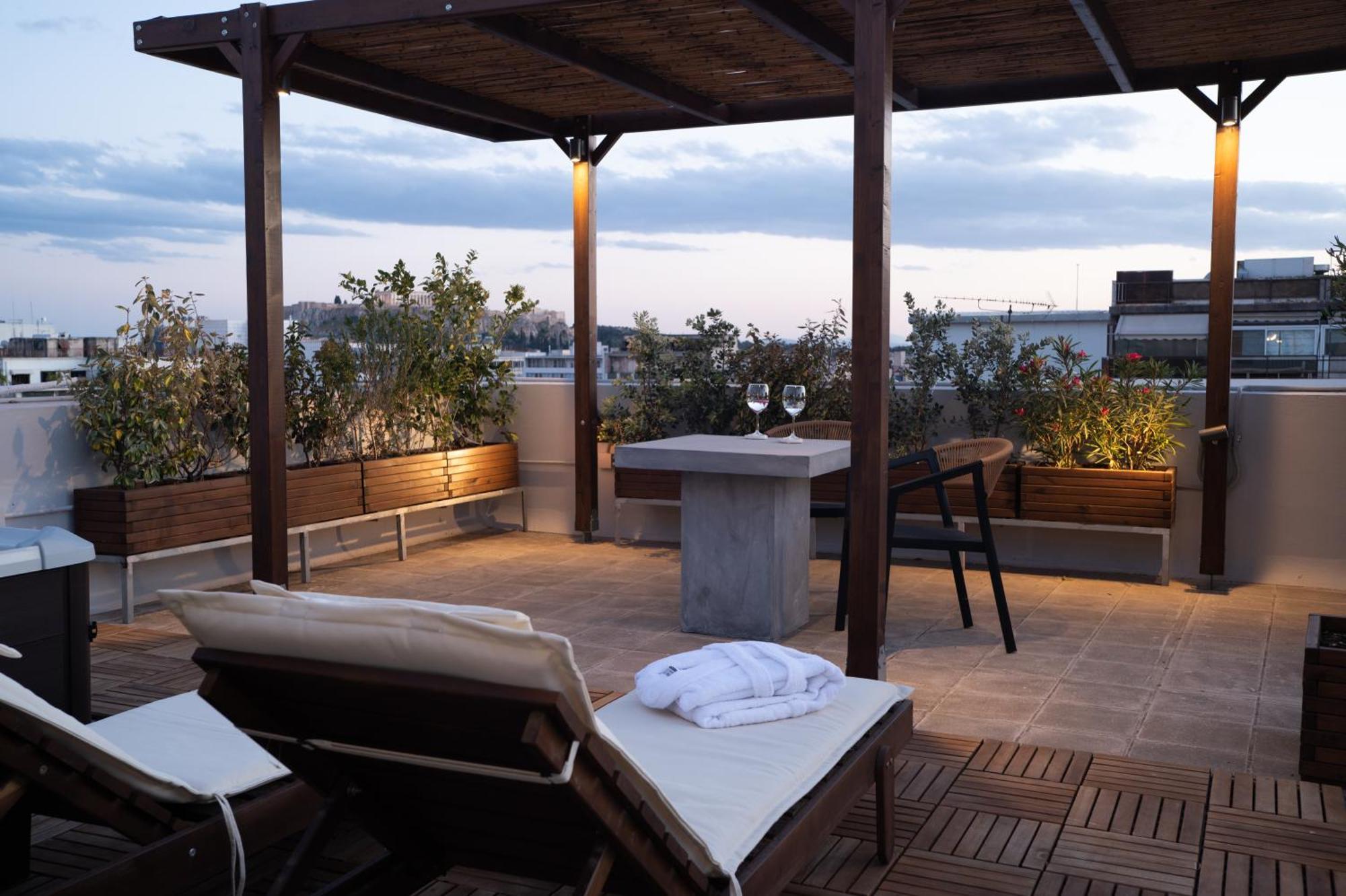 Appartement Private Rooftop - Acropolis View - Jacuzzi - Metro